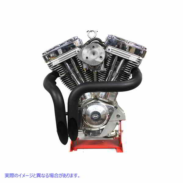 30-0006 LAF ストレートダウンドラッグパイプセット ブラック LAF Straight Down Drag Pipe Set Black 取寄せ Vツイン (検索用／