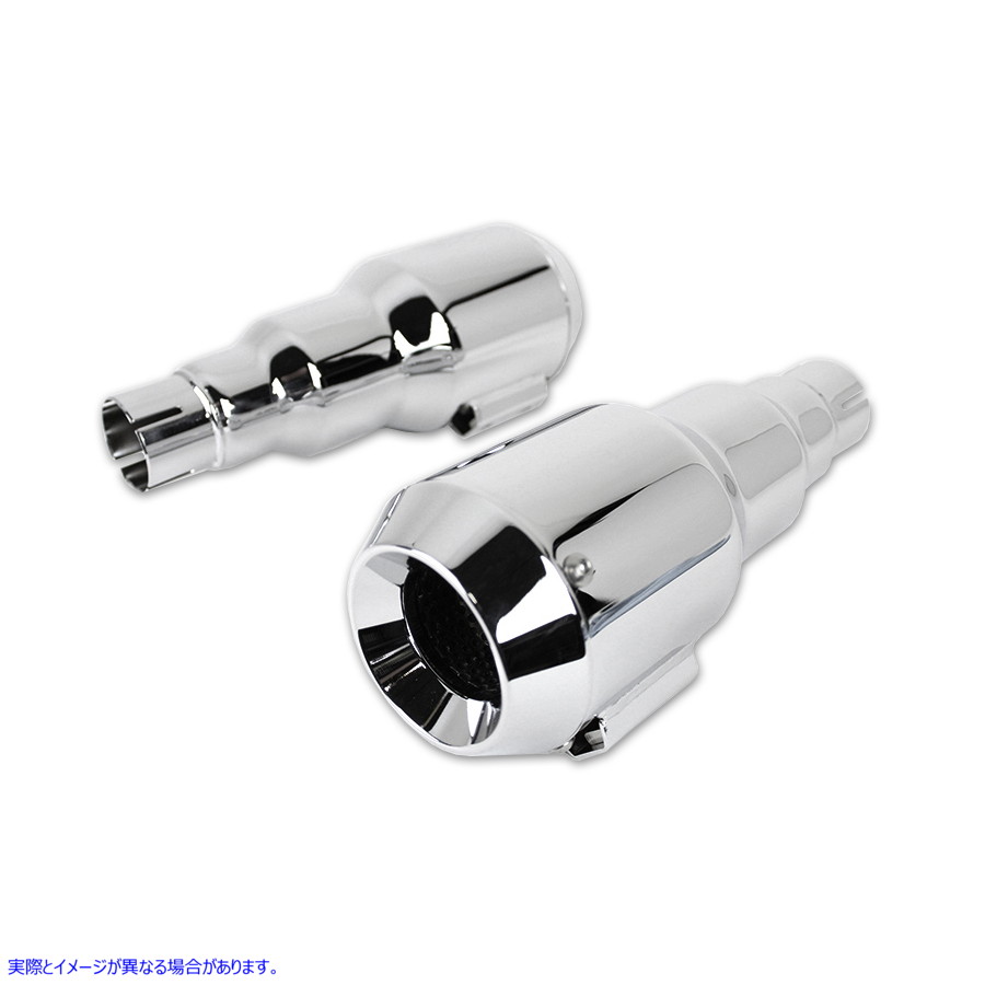 30-0073 グレネードマフラーセット クローム Grenade Muffler Set Chrome 取寄せ Vツイン (検索用／