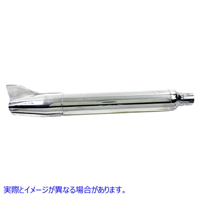 30-0141 1961 レプリ??カ フィッシュテール マフラー クローム 取寄せ Vツイン 1961 Replica Fishtail Muffler Chrome (検索用／