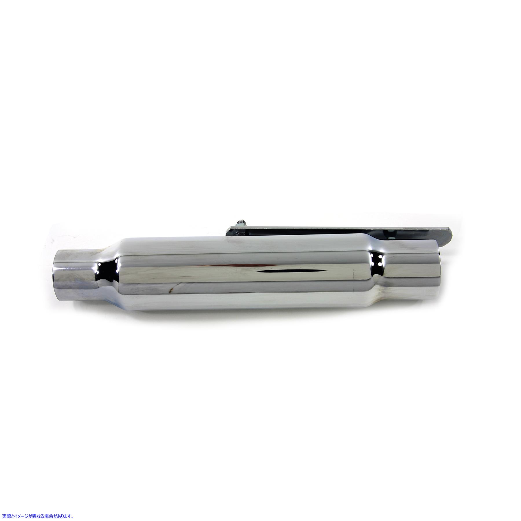 30-0150 ショーティー スリップオンマフラー クローム 取寄せ Vツイン Shorty Slip on Muffler Chrome (検索用／