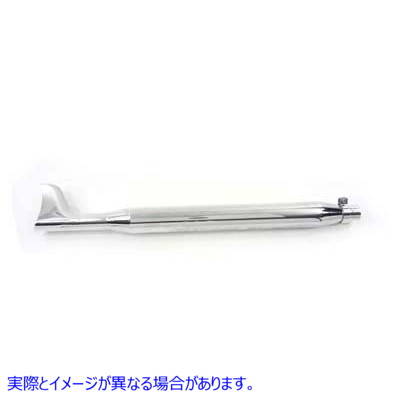 30-0152 クロームフィッシュテールマフラー 36インチ Chrome Fishtail Muffler 36 inch 取寄せ Vツイン (検索用／