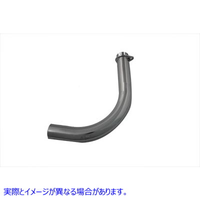 30-0159 クロームフロントシリンダーエキゾーストヘッダーパイプ 取寄せ Vツイン Chrome Front Cylinder Exhaust Header Pipe (