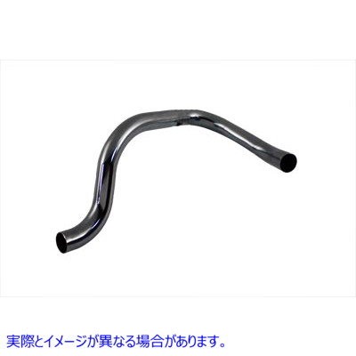 30-0162 リアクロスオーバーエキゾーストパイプクローム 取寄せ Vツイン Rear Crossover Exhaust Pipe Chrome (検索用／65494-65