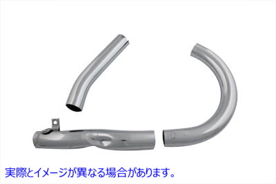 30-0168 UL マフラー3点セット クローム UL 3 Piece Exhaust System Set Chrome 取寄せ Vツイン (検索用／