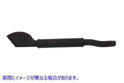30-0182 45インチ WL バットテール マフラー ブラック 取寄せ Vツイン 45 inch WL Bat Tail Muffler Black (検索用／1035-41