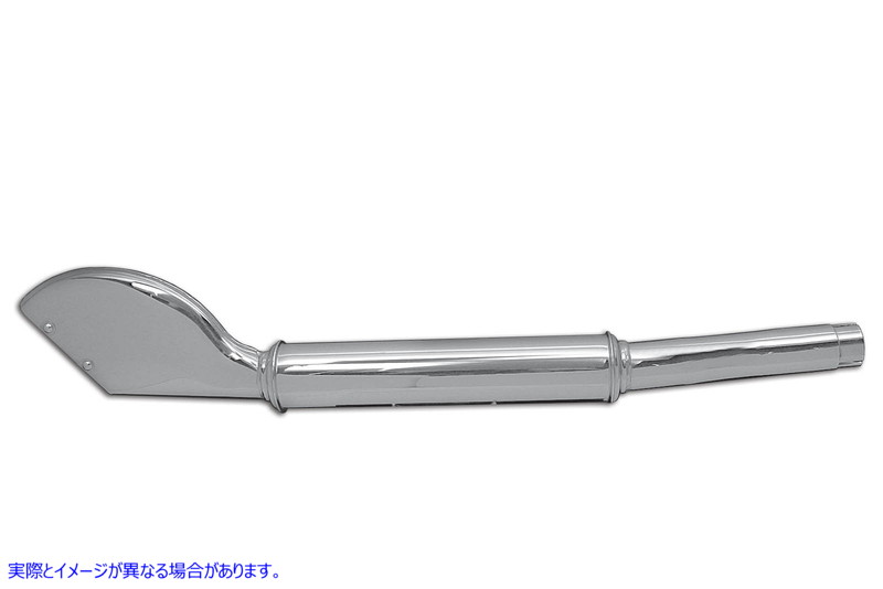 30-0183 45インチ WL バットテール マフラー クローム 取寄せ Vツイン 45 inch WL Bat Tail Muffler Chrome (検索用／1035-41