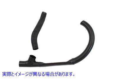 30-0187 生排気ヘッダーセット 取寄せ Vツイン Raw Exhaust Header Set (検索用／