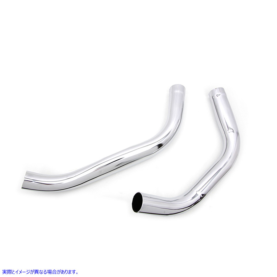 30-0193 レプリカエキゾーストヘッダーセット クローム 取寄せ Vツイン Replica Exhaust Header Set Chrome (検索用／65491-62 6