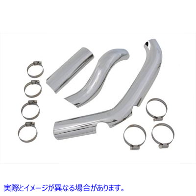 30-0333 ツーインワン排気熱シールドキット 取寄せ Vツイン Two Into One Exhaust Heat Shield Kit (検索用／