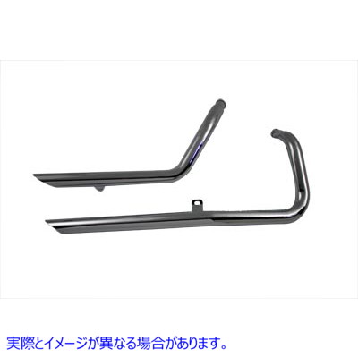 30-0342 XL エキゾーストドラッグパイプセット ターンダウン 取寄せ Vツイン XL Exhaust Drag Pipe Set Turn Down (検索用／