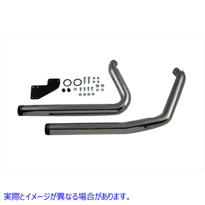 30-0391 エキゾーストヘッダーセットはずらされたスタイルです Exhaust Header Set Staggered Style 取寄せ Vツイン (検索用／ V-Twin