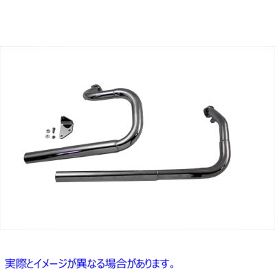 30-0477 エキゾーストドラッグパイプセット ストレートカット 取寄せ Vツイン Exhaust Drag Pipe Set Straight Cut (検索用／