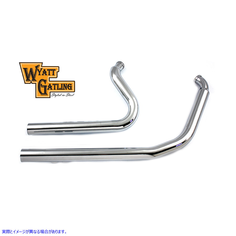 30-0551 ワイアットガトリングエキゾーストドラッグパイプセット ストレートカット Wyatt Gatling Exhaust Drag Pipe Set Straig