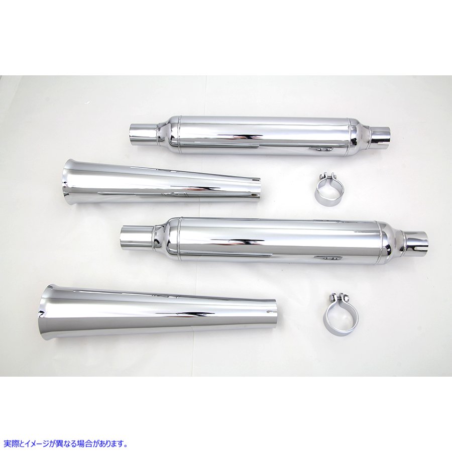 30-0564 メガホンチップマフラーキット 取寄せ Vツイン Megaphone Tip Muffler Kit (検索用／