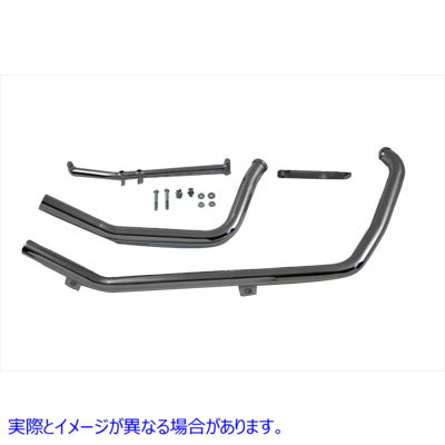 30-0589 排気ヘッダー セット アップスイープ 取寄せ Vツイン Exhaust Header Set Upsweep (検索用／ Paughco 726B2