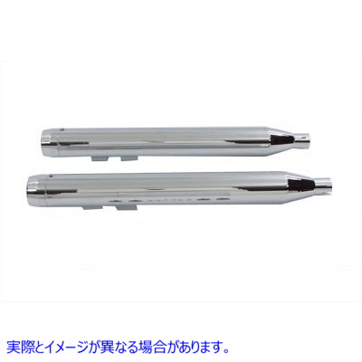 30-0599 ワイアット ガトリング マフラー セット (クローム エンド キャップ付き) Wyatt Gatling Muffler Set With Chrome End C