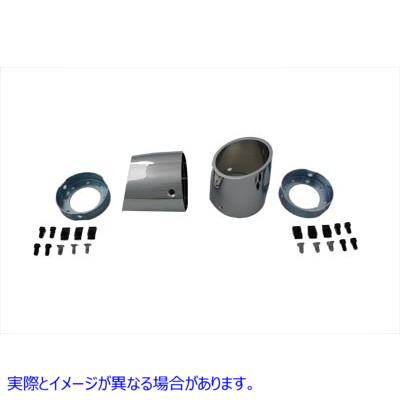 30-0605 4インチマフラー用のスラッシュスタイルのヒント Slash Style Tips for 4 inch Mufflers 取寄せ Vツイン (検索用／