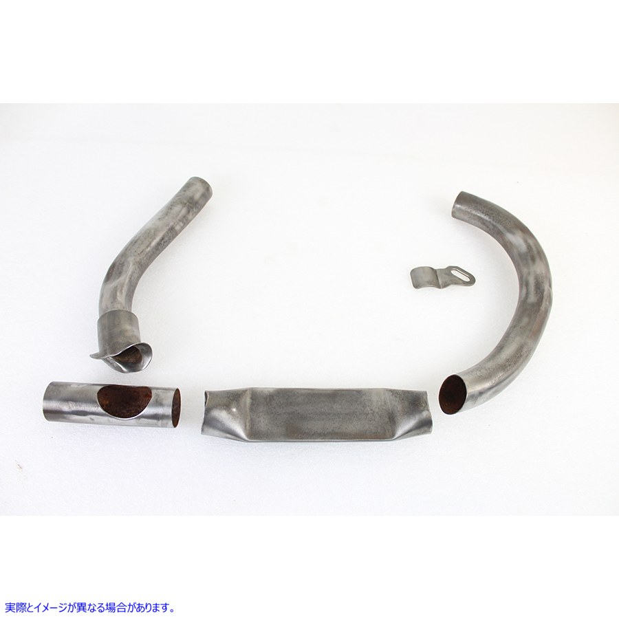 30-0671 45 インチエキゾーストヘッダーセットインチDIY インチ生鋼 取寄せ Vツイン 45 inch Exhaust Header Set inchDIY inch R