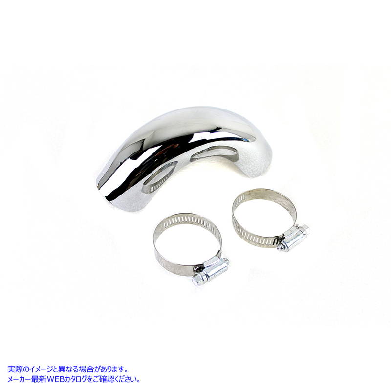 30-0675 クロームリアヒートシールド 取寄せ Vツイン Chrome Rear Heat Shield (検索用／
