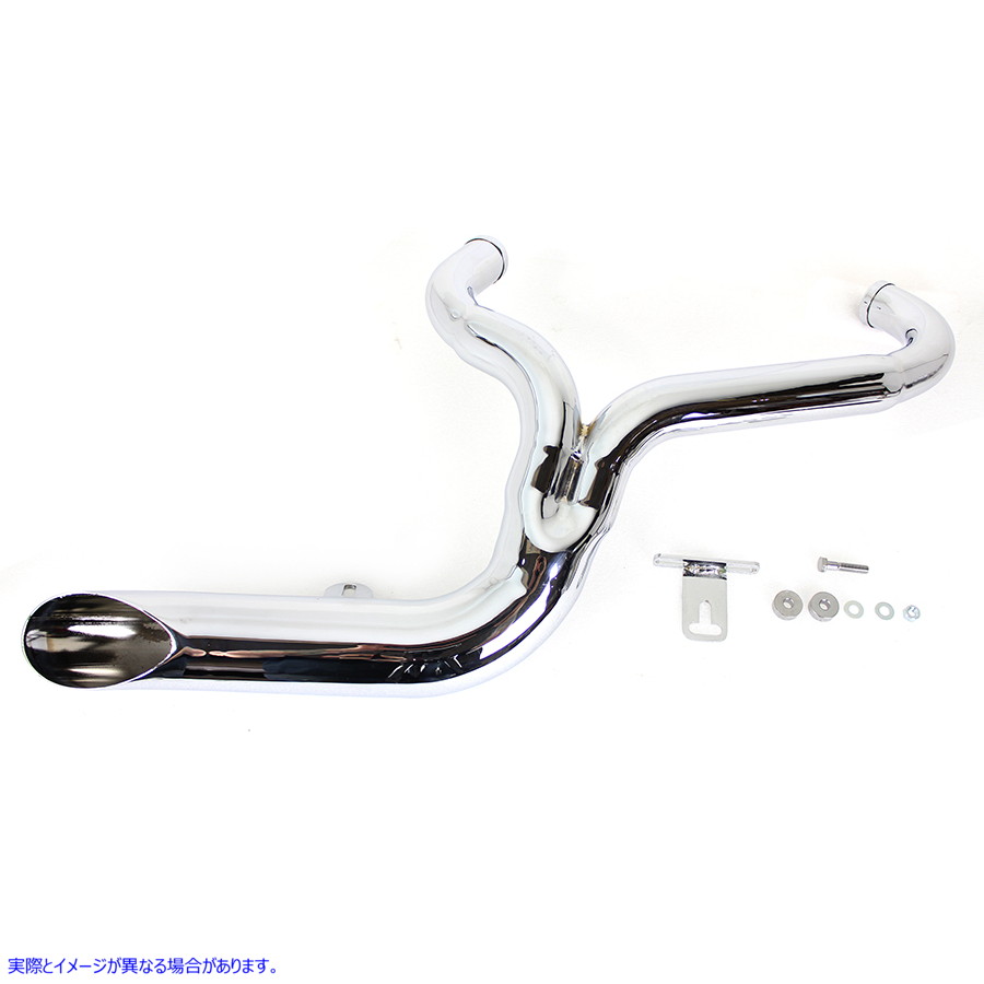 30-0678 FXD 2:1 レイクサイド パイプ エキゾースト クローム FXD 2:1 Lake Side Pipe Exhaust Chrome 取寄せ Vツイン (検索用／