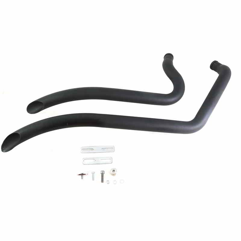 30-0701  取寄せ Vツイン Factory Sample Wyatt Gatling Smooth Radius Pipe Set Black (検索用／