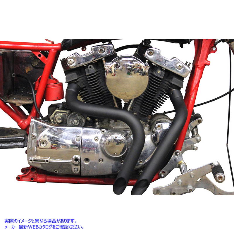 30-0728 Ironhead LAF エキゾーストヘッダー セット ブラック 取寄せ Vツイン Ironhead LAF Exhaust Header Set Black (検索用／