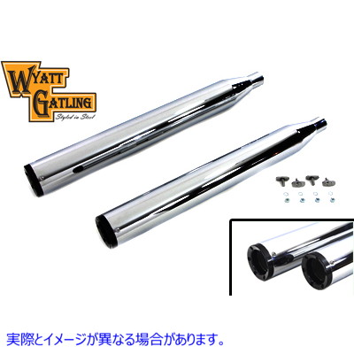 30-0753 取寄せ Vツイン Wyatt Gatling Muffler Set (検索用／