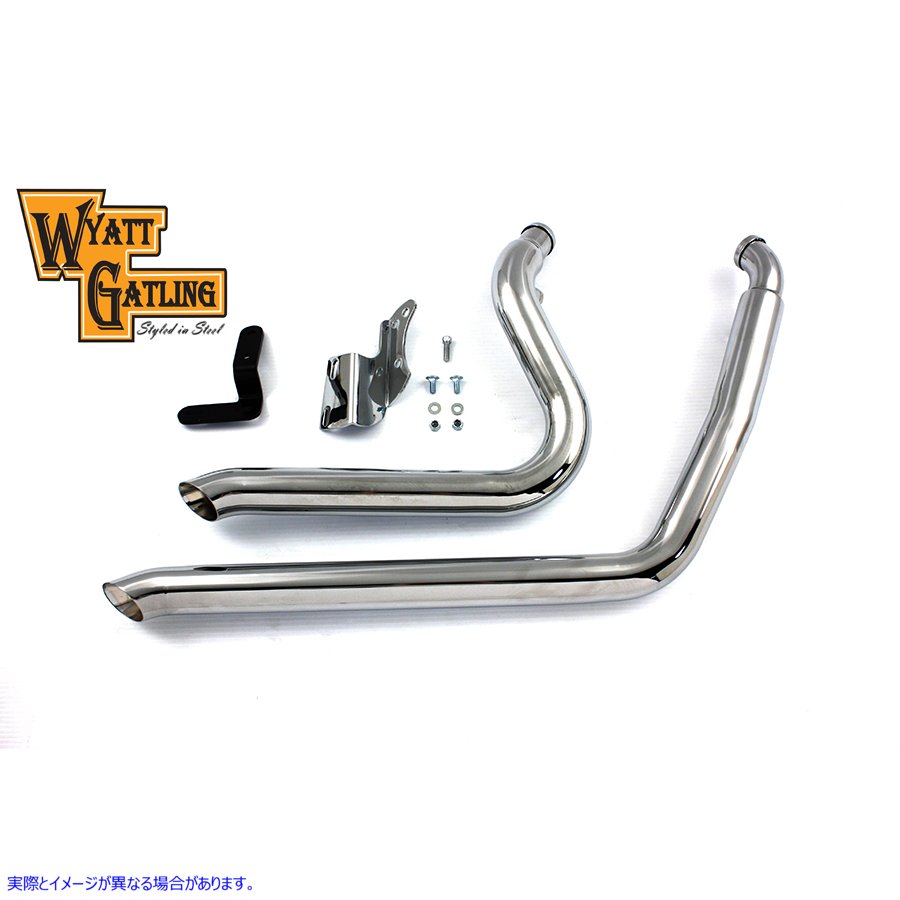 30-0792 ワイアット ガトリング エキゾーストドラッグパイプセット サイドスイーパー Wyatt Gatling Exhaust Drag Pipe Set Side