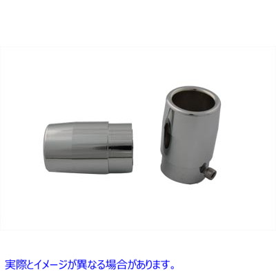 30-0796 Chrome Tips For Straight Pipe Exhausts 取寄せ Vツイン (検索用／