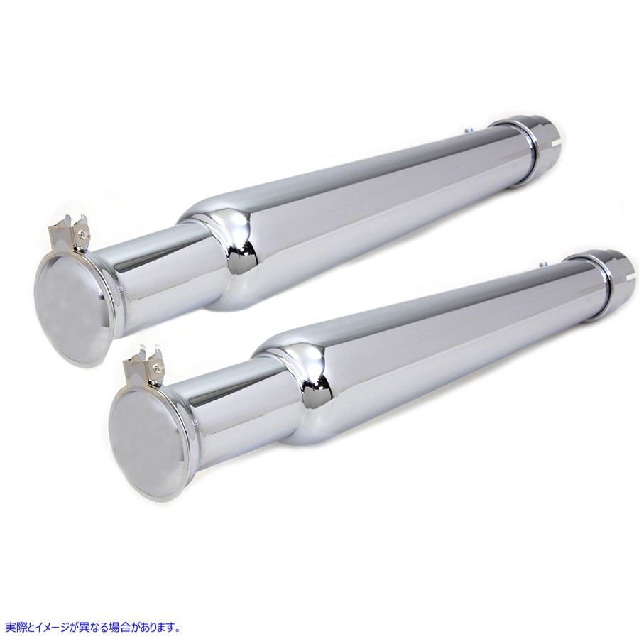 30-0827 クロームメガホンマフラーセット Chrome Megaphone Muffler Set 取寄せ Vツイン (検索用／