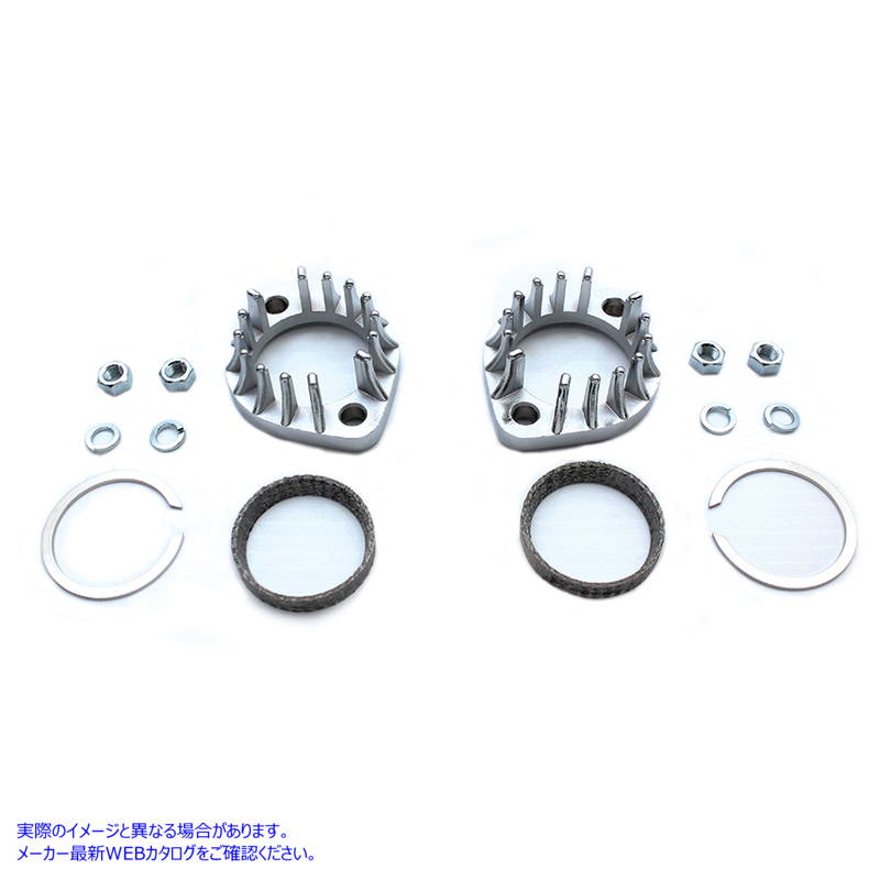 30-0857 フィン付き排気ポートフランジキット Finned Exhaust Port Flange Kit 取寄せ Vツイン (検索用／