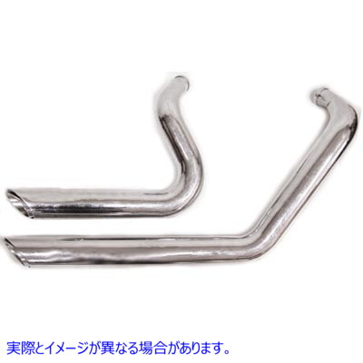 30-0952 エキゾーストドラッグパイプセットショートショット 取寄せ Vツイン Exhaust Drag Pipe Set Short Shots (検索用／