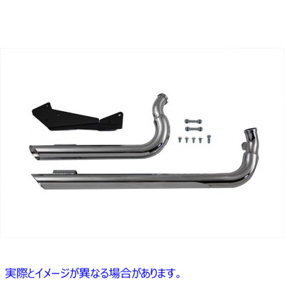 30-0987 ワイアットガトリングエキゾーストドラッグパイプセットスラッシュカット Wyatt Gatling Exhaust Drag Pipe Set Slash Cut 取寄せ Vツイン (検索用／ Wyatt Gatling