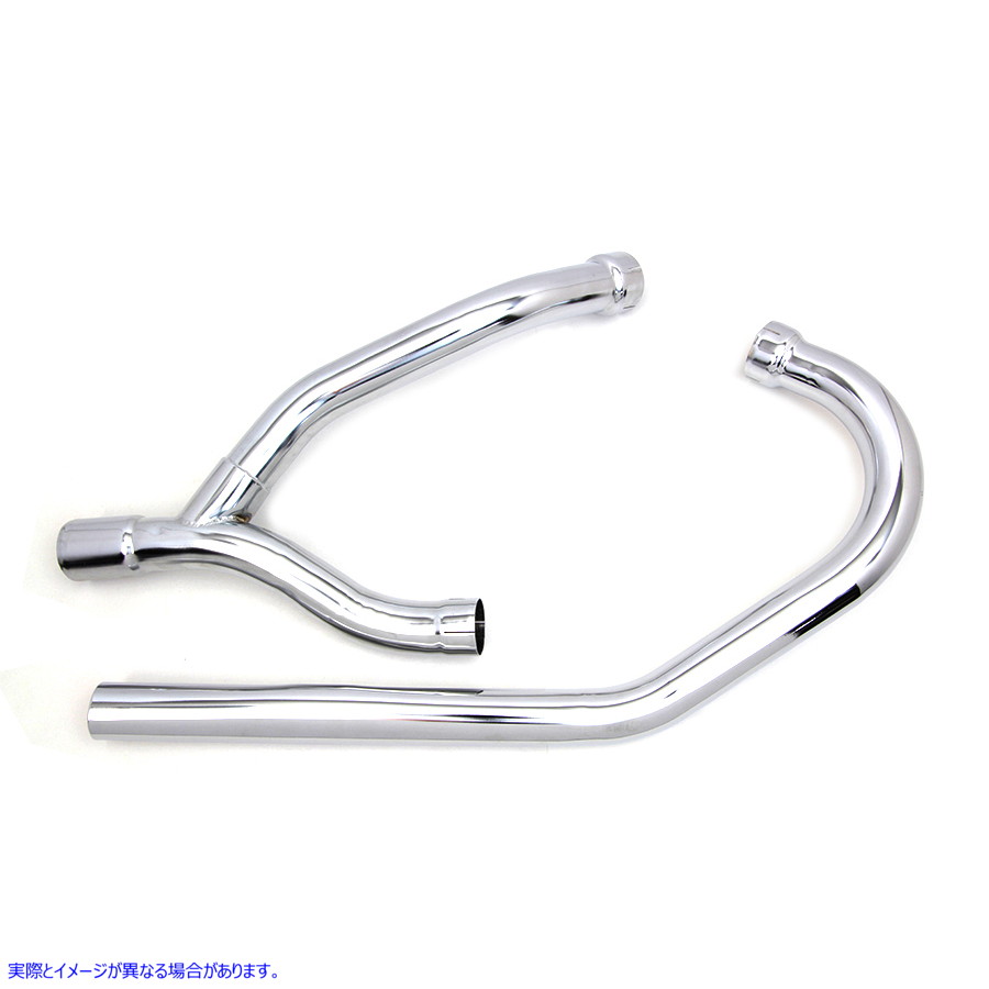 30-1083 2から1 K排気ヘッダーセットクロム 2 into 1 K Exhaust Header Set Chrome 取寄せ Vツイン (検索用／ V-Twin