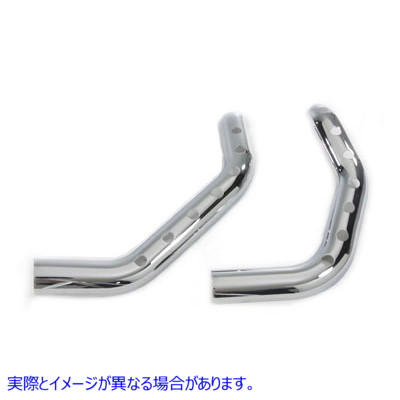 30-1167 ドラッグエキゾーストパイプヒートシールドセット 取寄せ Vツイン Drag Exhaust Pipe Heat Shield Set (検索用／64601-1