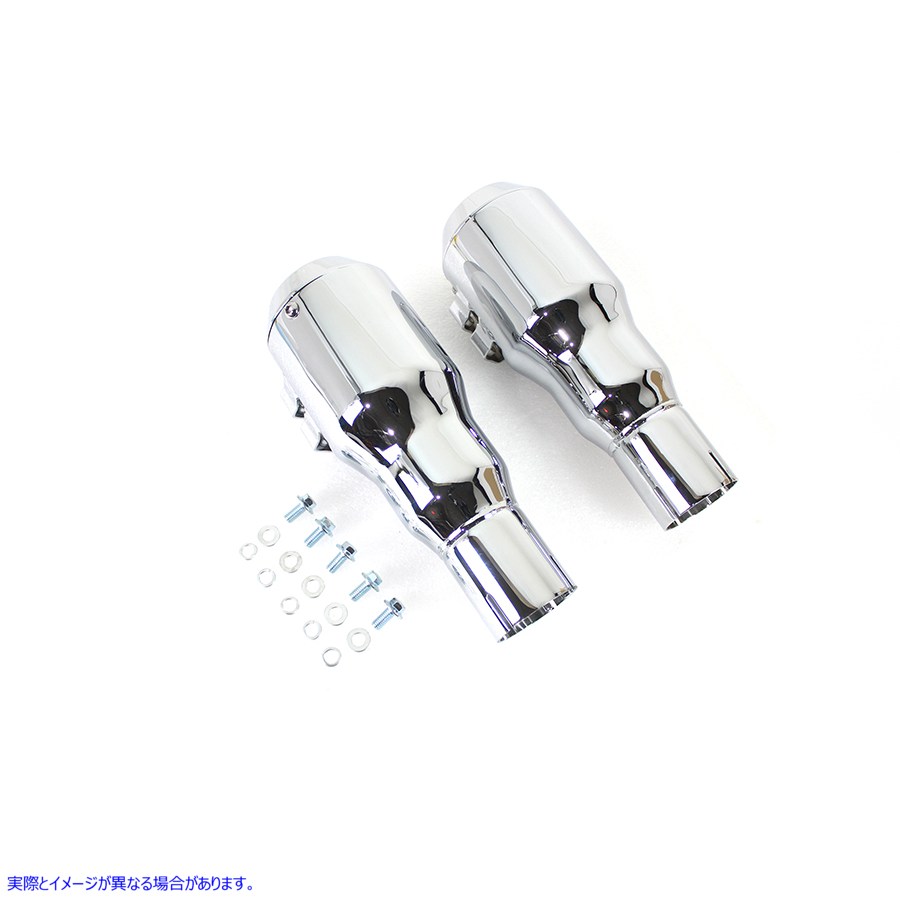 30-1265 グレネードマフラーセット クローム Grenade Muffler Set Chrome 取寄せ Vツイン (検索用／