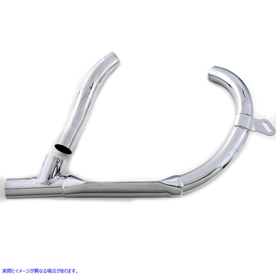 30-1274 レプリカエキゾーストヘッダーセット クローム 取寄せ Vツイン Replica Exhaust Header Set Chrome (検索用／