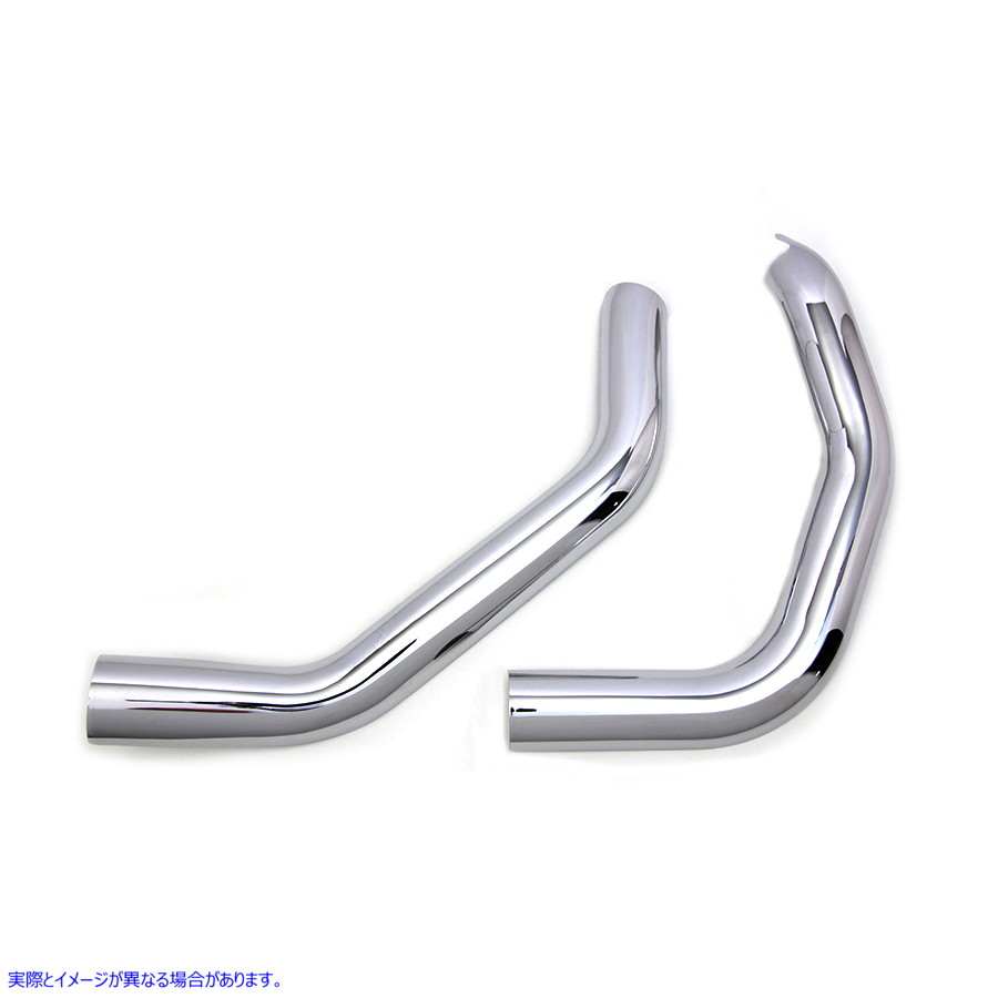 30-1304 プレーンヒートシールドセット クローム 取寄せ Vツイン Plain Heat Shield Set Chrome (検索用／65400054 65400055