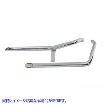 30-3003 エキゾーストドラッグパイプセット スラッシュカットスタイル Exhaust Drag Pipe Set Slash Cut Style 取寄せ Vツイン (