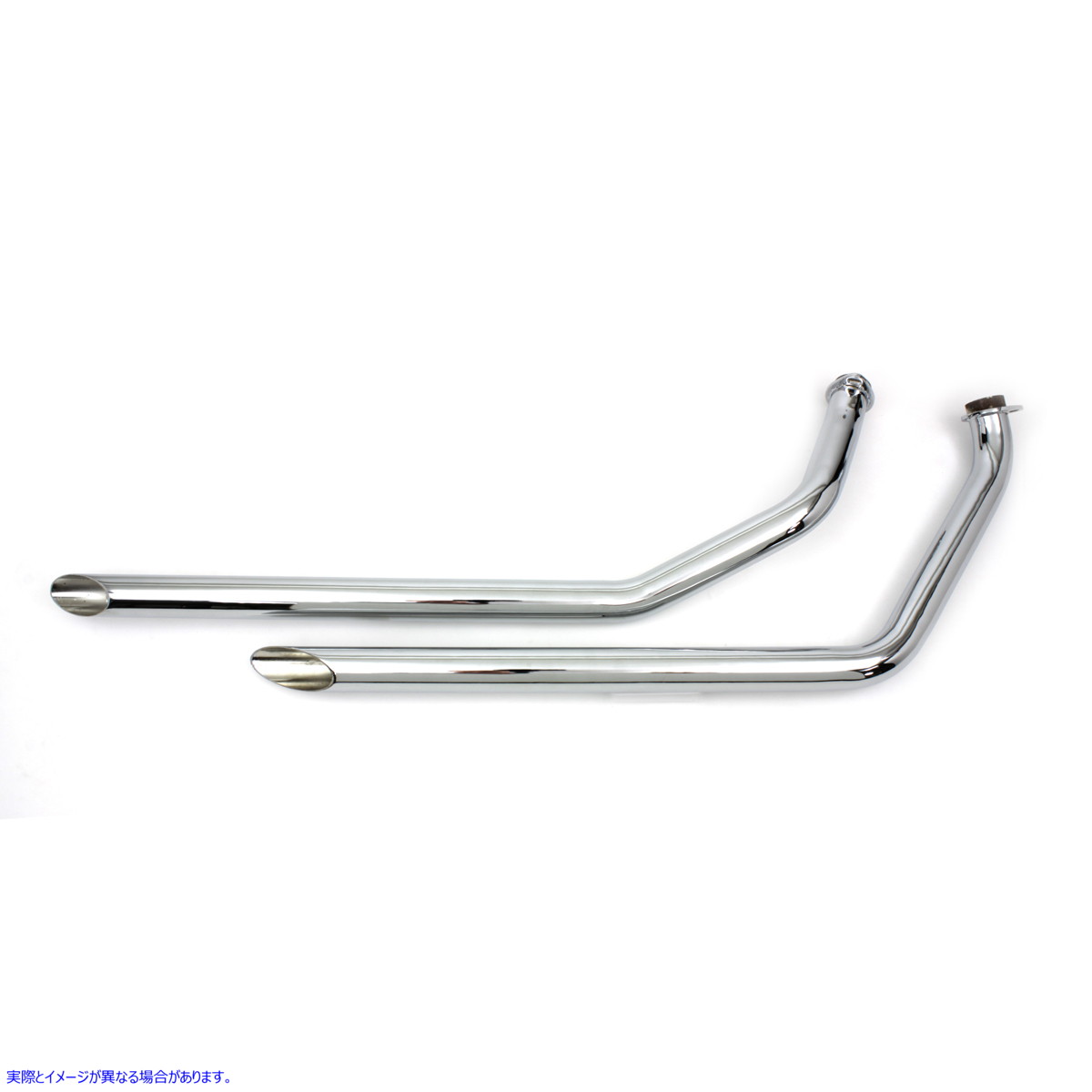 30-3017 MCM エキゾーストドラッグパイプセット スラッシュカット クローム 取寄せ Vツイン MCM Exhaust Drag Pipe Set Slash Cu