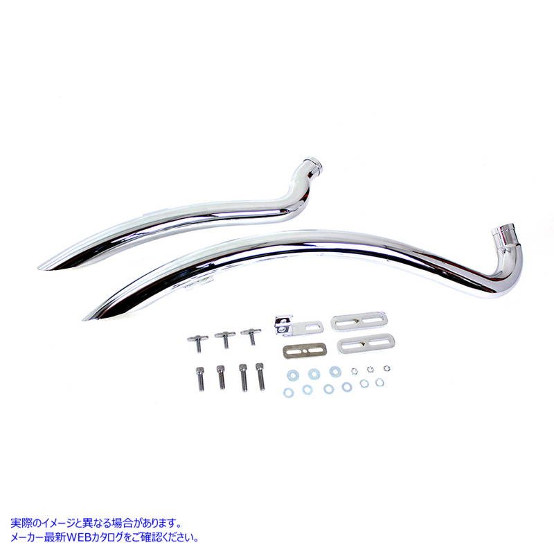 30-3034 カーブラジアスエキゾーストヘッダーセット 取寄せ Vツイン Curved Radius Exhaust Header Set (検索用／