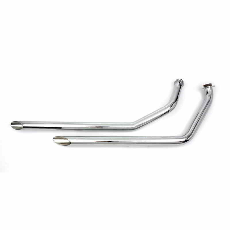 30-3036 取寄せ Vツイン Factory Sample MCM Exhaust Drag Pipe Set Slash Cut (検索用／