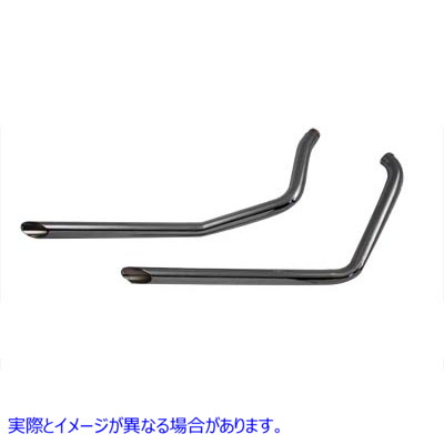 30-3051 Set of Six Exhaust Drag Pipes with Slash Cuts Ends 取寄せ Vツイン (検索用／