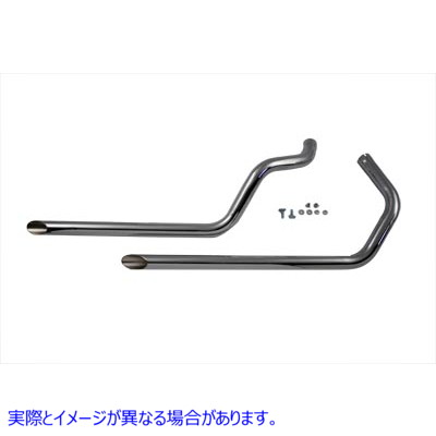 30-3106 エキゾーストドラッグパイプセット スラッシュカット 取寄せ Vツイン Exhaust Drag Pipe Set Slash Cut (検索用／ Paugh