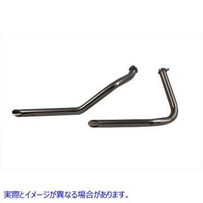 30-3178 トランスミッションスタイルに設定されたエキゾーストドラッグパイプ 取寄せ Vツイン Exhaust Drag Pipe Set Over Trans