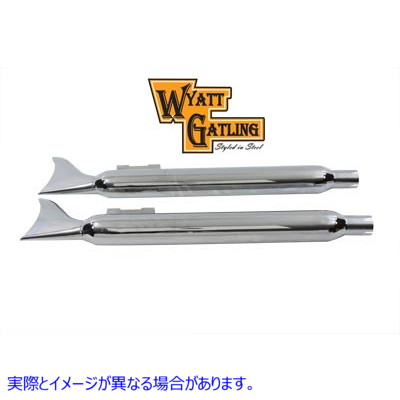 30-3380 Wyatt Gatling Fishtail Muffler Set 取寄せ Vツイン (検索用／
