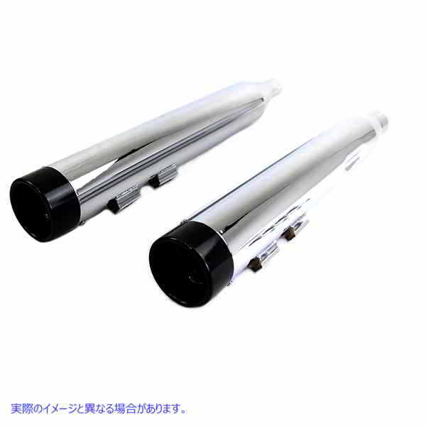 30-4010 ワイアット ガトリング マフラー セット クローム、ブラック スタブ ノーズ チップ付き Wyatt Gatling Muffler Set Chro