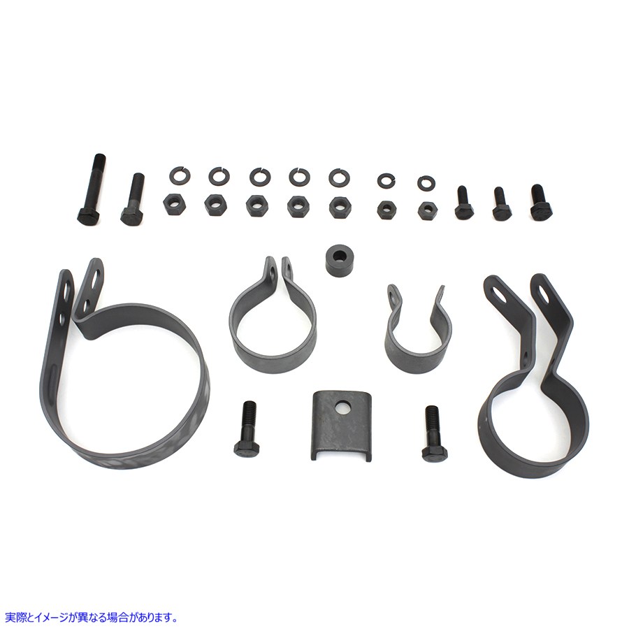 31-0030 パーカーライズド エキゾースト システム クランプ キット 取寄せ Vツイン Parkerized Exhaust System Clamp Kit (検索