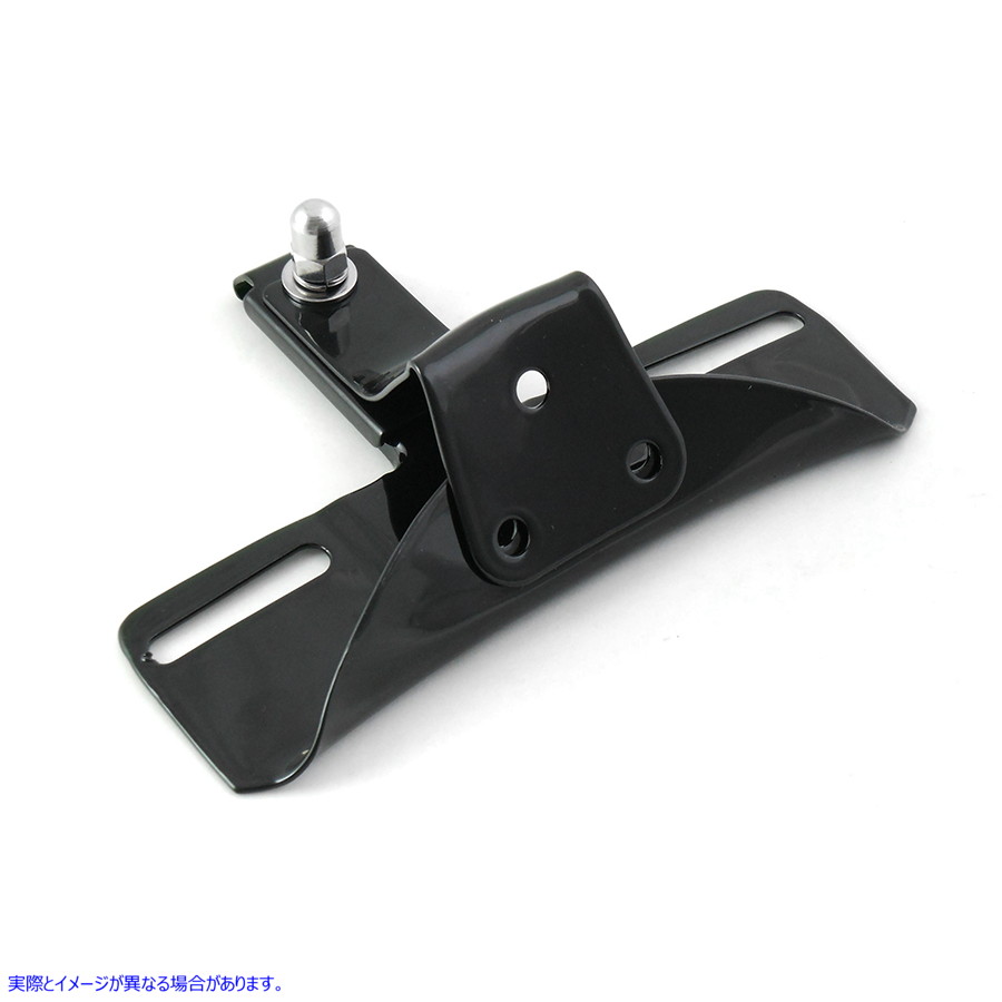 31-0086 ナンバープレートフレームブラケット ブラック License Plate Frame Bracket Black 取寄せ Vツイン (検索用／59983-75