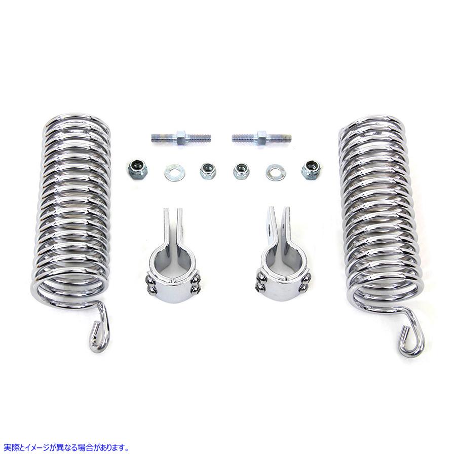 31-0091 クローム 7 インチ シート スプリング キット 取寄せ Vツイン Chrome 7 inch Seat Spring Kit (検索用／